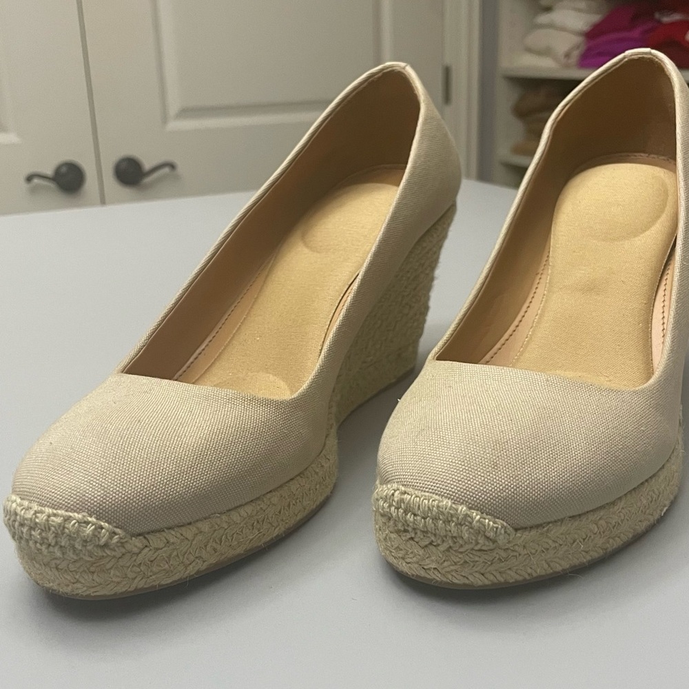 J Crew Wedge Espadrilles Excellent condition 8.5